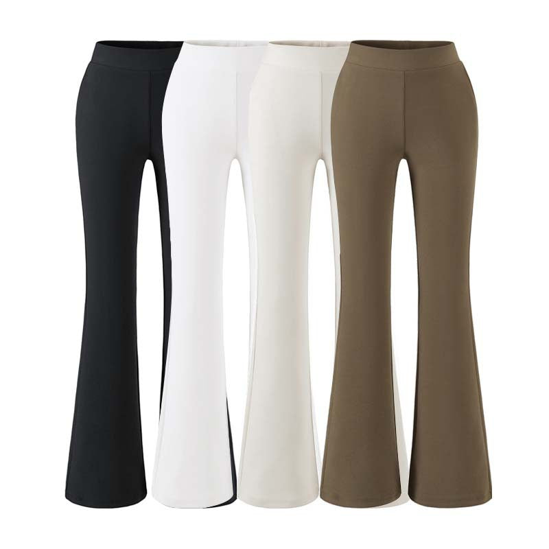 Damen hochtaillierte Stretch‑Schlaghose mit weitem Bootcut‑Schnitt Shop Nory