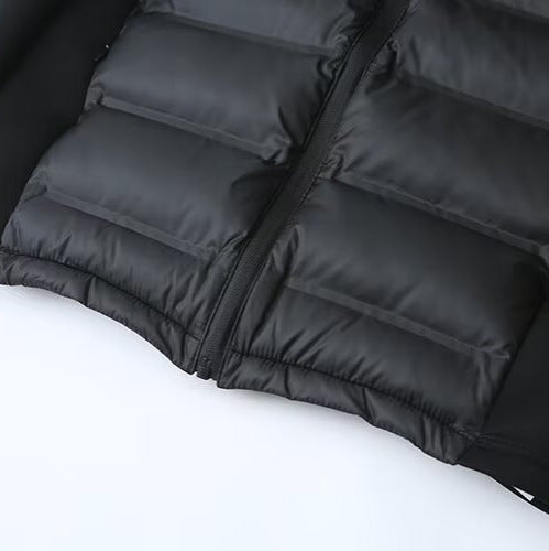 Damen Hybrid-Steppjacke mit Softshell-Ärmeln und Kapuze Shop Nory