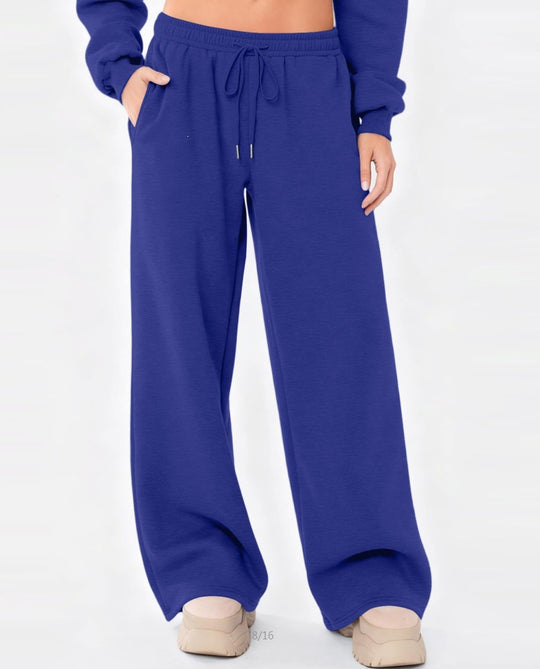 Damen nan weite Loungehose mit hohem Komfortbund, elastischem Tunnelzug und seitlichen Eingrifftaschen Shop Nory