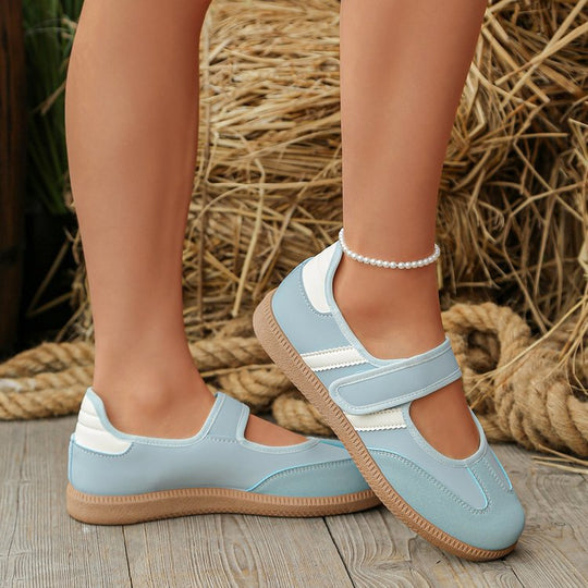 Damen Mary-Jane-Sneaker mit Klettverschluss und gepolstertem Komfortfußbett Shop Nory