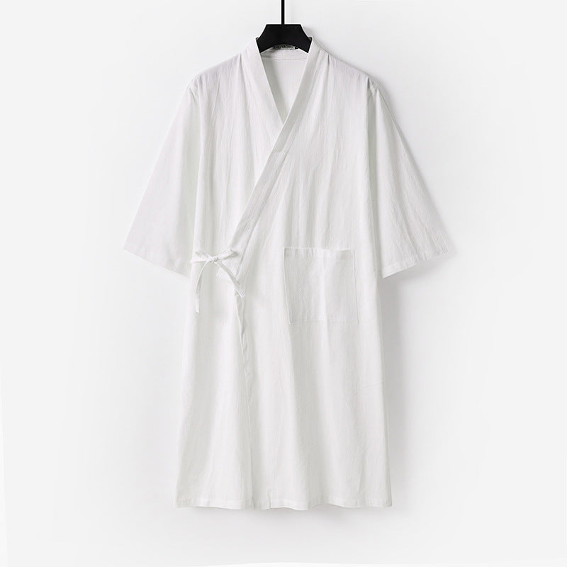 Damen Kimono-Wickelkleid mit Bindegürtel und aufgesetzten Taschen Shop Nory