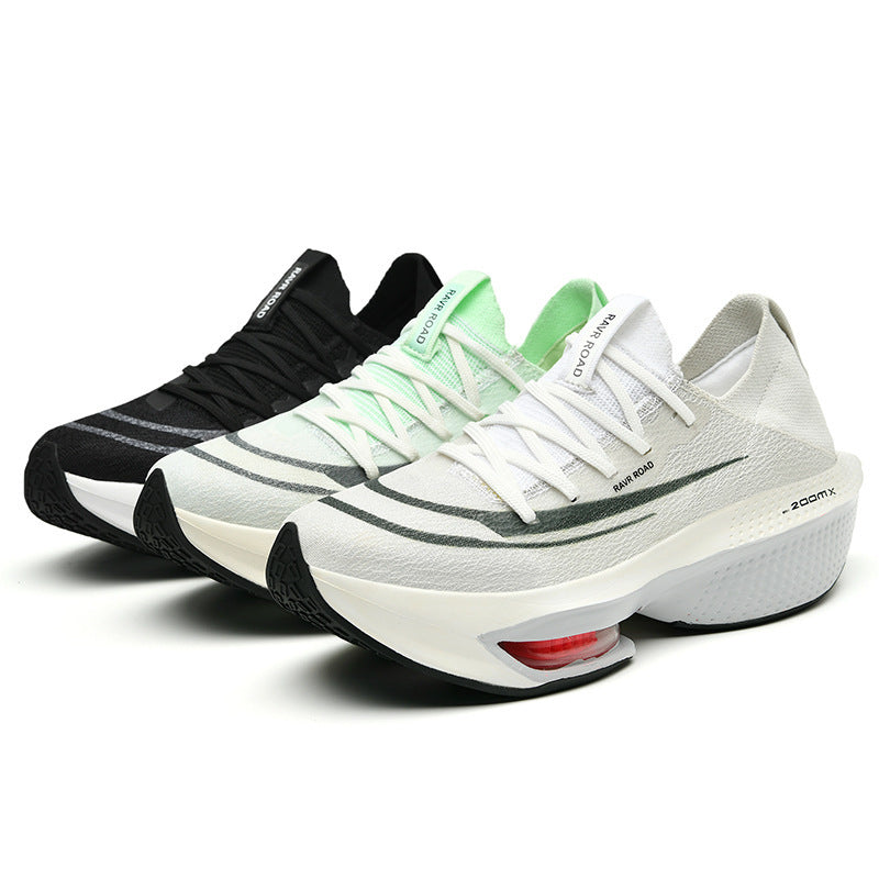Herren Dämpfender Performance-Laufschuh mit sichtbarer Luftkammer und nahtlosem Strick-Obermaterial Shopy Nory