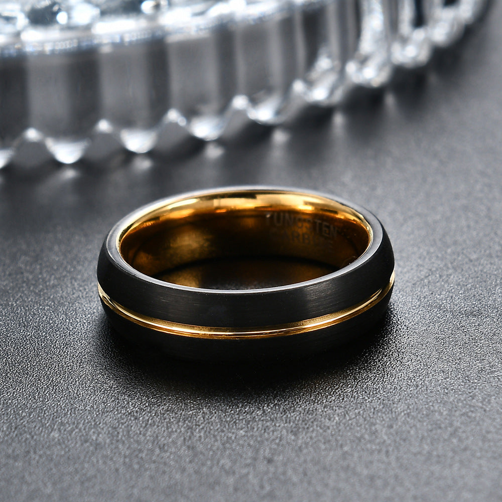 Herren Tungsten Carbide Ring mit elegantem zweifarbigen Design Shop Nory