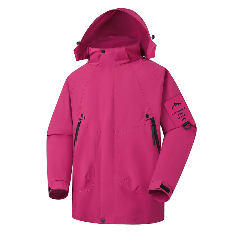 Herren Wasserdichte Softshell-Outdoorjacke mit verstellbarer Kapuze und versiegelten Nähten Shop Nory