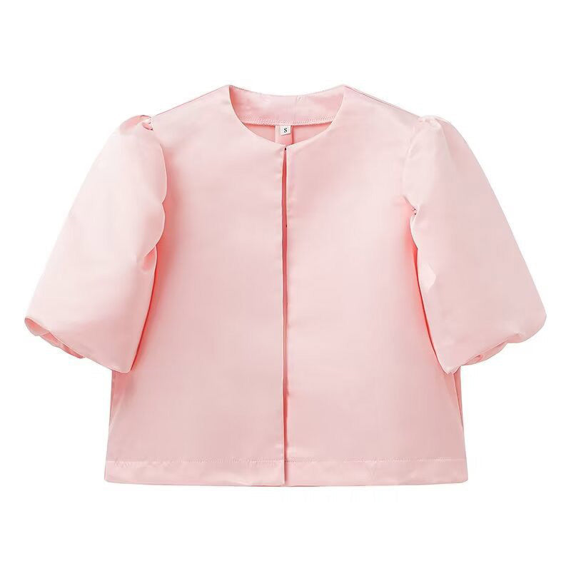 Damen stilvolle Bluse mit puffärmeln