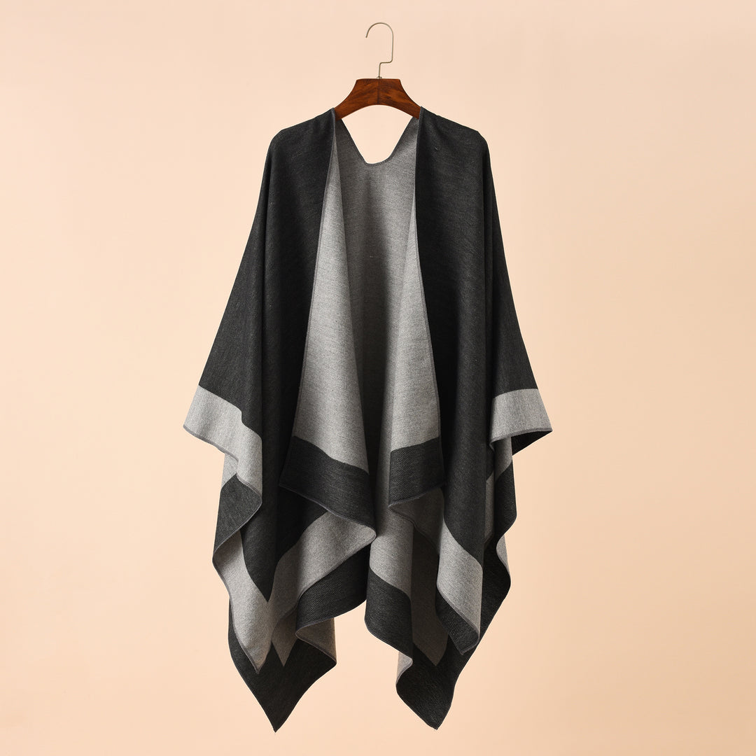 Damen Wendeponcho aus feiner Kaschmir-Mischung Shop Nory