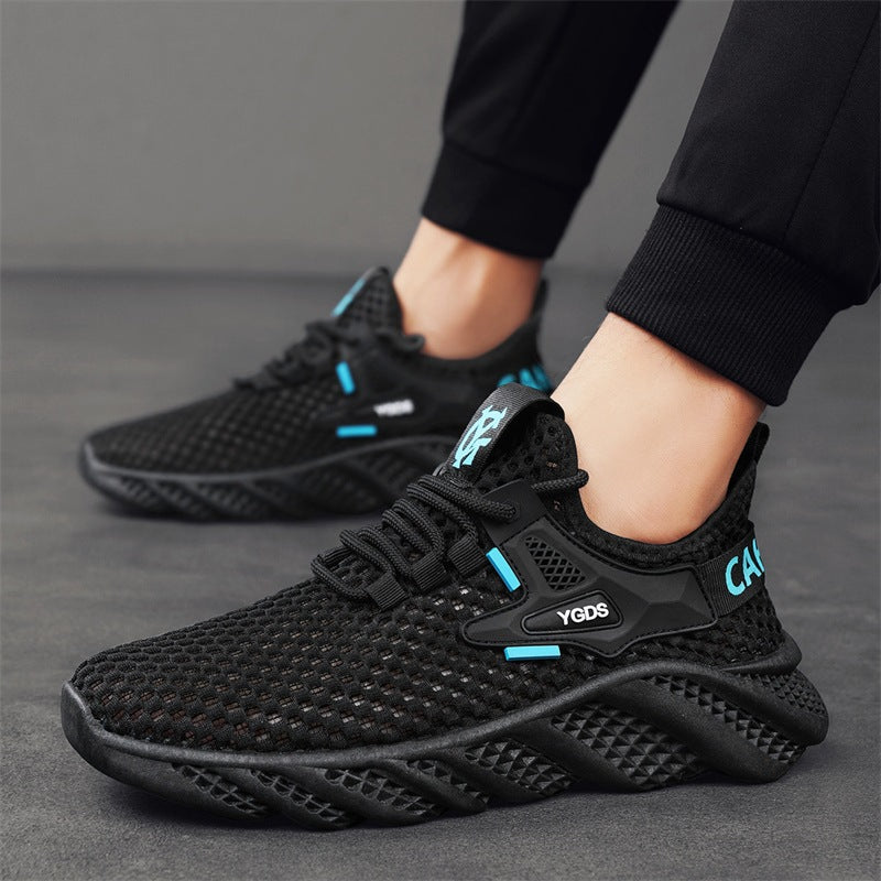 Damen Leichte Lauf-Sneaker mit atmungsaktivem Mesh-Obermaterial und rutschfester Sohle