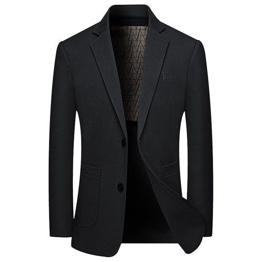 Herren Modernes Einreihiges City-Blazer mit aufgesetzten Taschen und leichter Halbfütterung Shop Nory