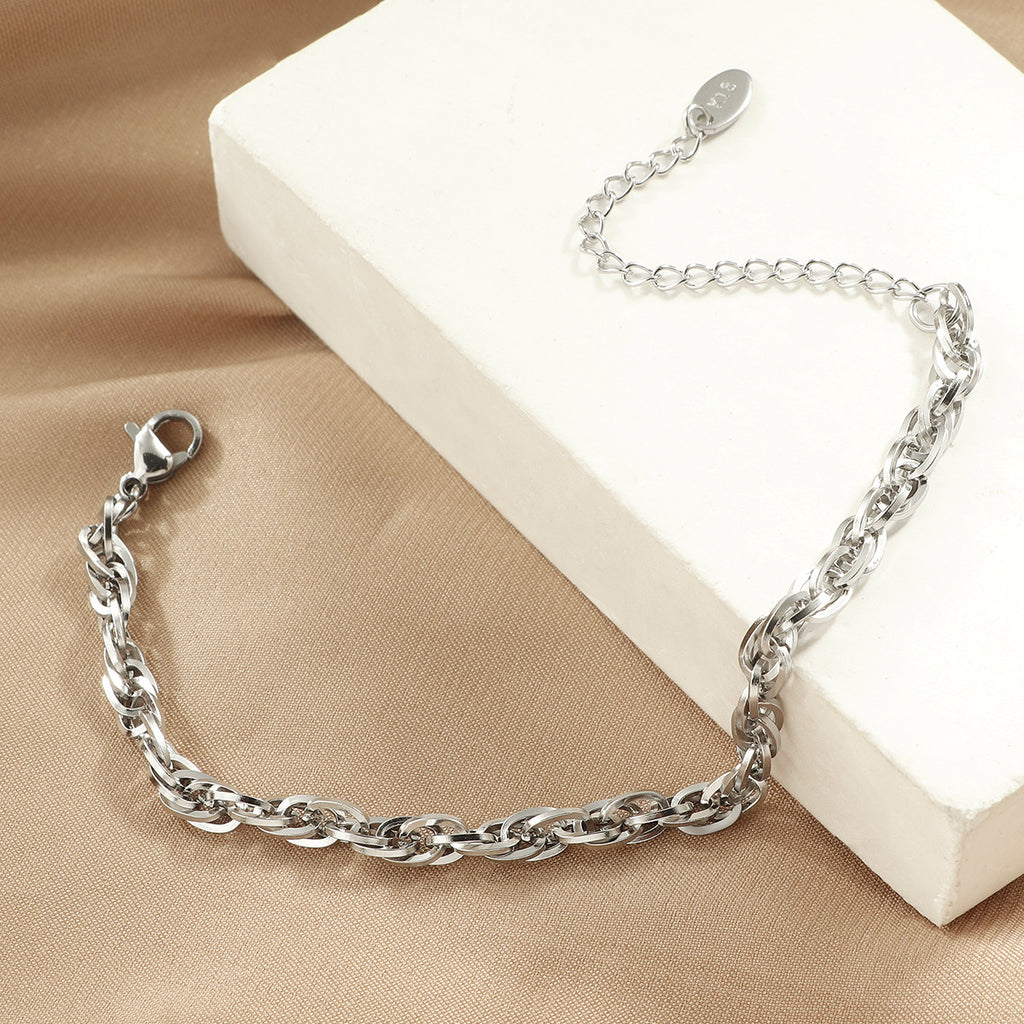 Frauen Interlocking Gold-Link Armband Shop Nory