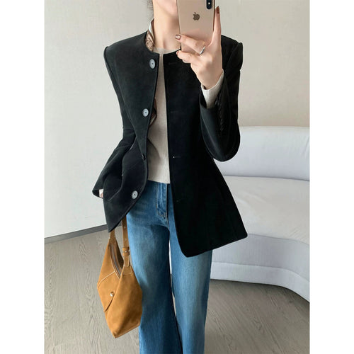 Damen Modischer Blazer mit strukturiertem Design Shop Nory
