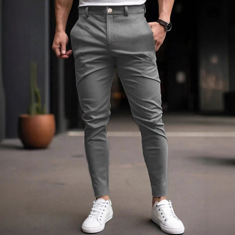 Herren Chinohose Slim Fit mit Seitentaschen