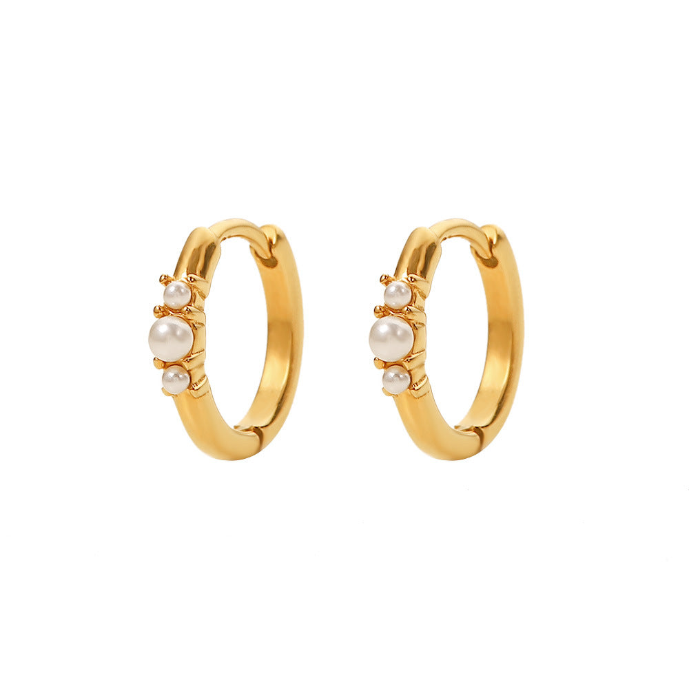 Damen Creolen mit elegantem, glänzendem Design Shop Nory
