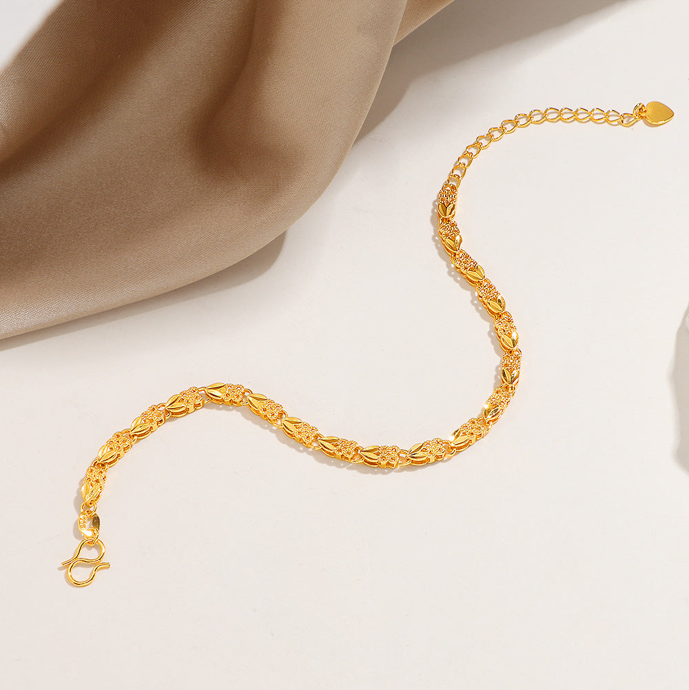 Frauen Elegante Blumen-inspirierte Link-Armband Shop Nory