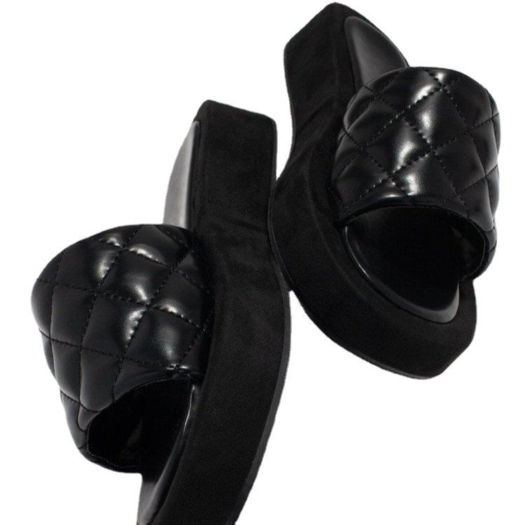 Damen Bequeme Slipper mit gepolstertem Riemen und rutschfester Sohle