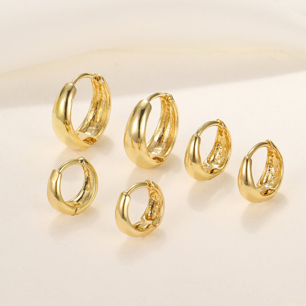 Damen Ohrringe Set mit modernem, geschwungenem Design Shop Nory