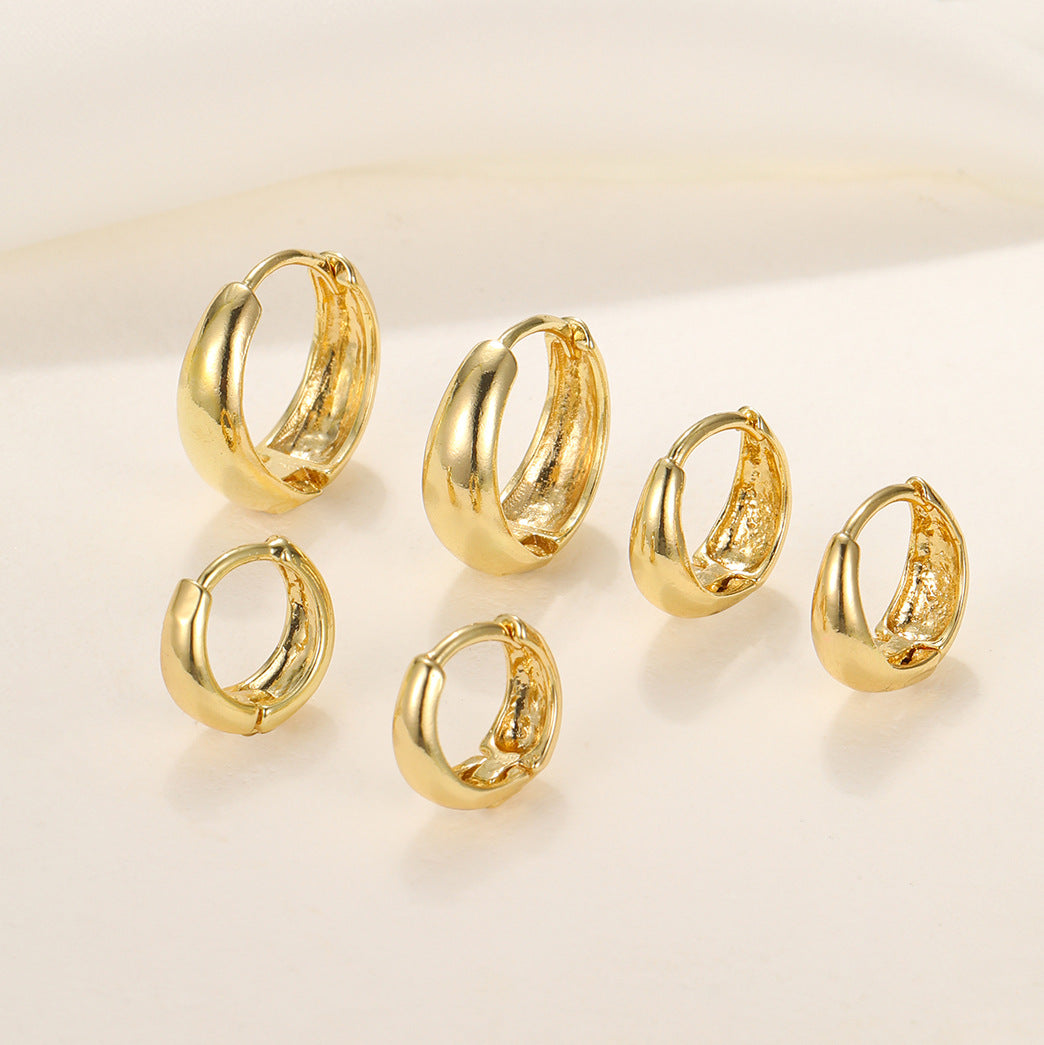 Damen Ohrringe Set mit modernem, geschwungenem Design Shop Nory