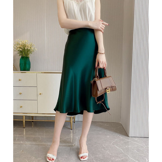 Damen Eleganter, schwingender Midi-Rock Shop Nory