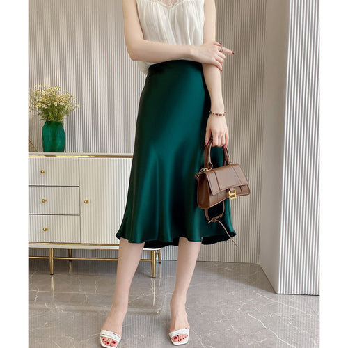 Damen Eleganter, schwingender Midi-Rock Shop Nory