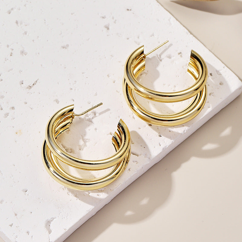 Damen Hängende Ohrringe mit elegantem, geschwungenen Design Shop Nory
