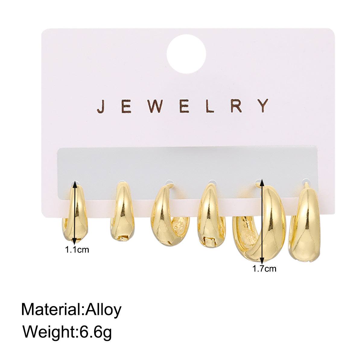 Damen Ohrringe Set mit modernem, geschwungenem Design Shop Nory