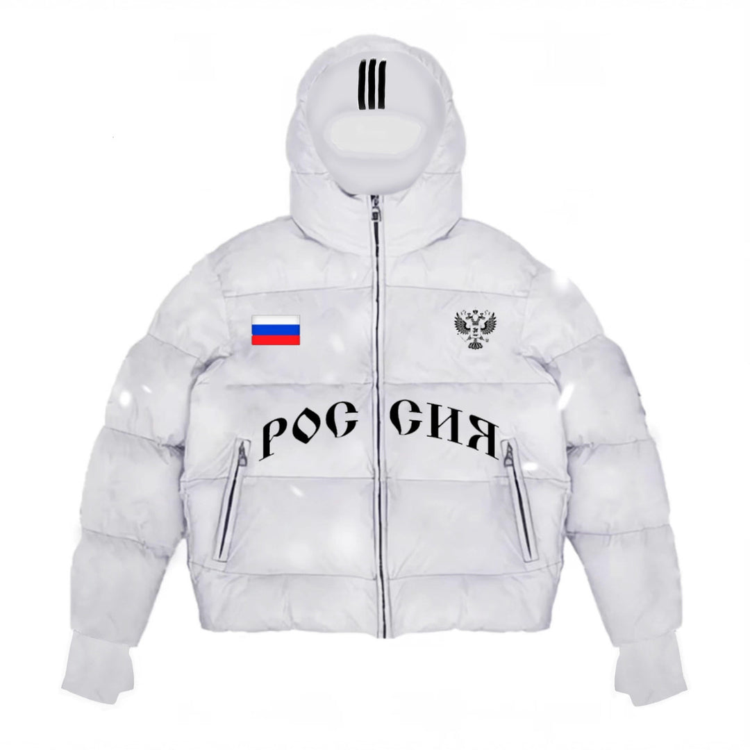 Herren Modische Steppjacke mit Kapuze
