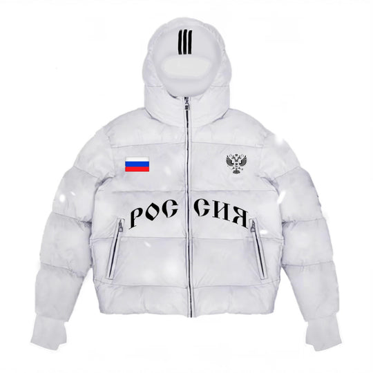 Herren Modische Steppjacke mit Kapuze