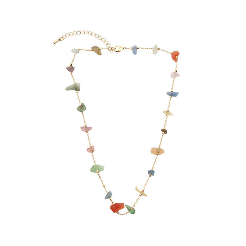 Damen Armband aus natürlichen Edelsteinen und zartem Goldverschluss Shop Nory