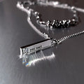 Damen elegante Halskette mit einzigartigem Gravuranhänger Shop Nory