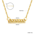 Damen Halskette mit glitzerndem Zirkonia-Anhänger und klassischem Kettendesign Shop Nory