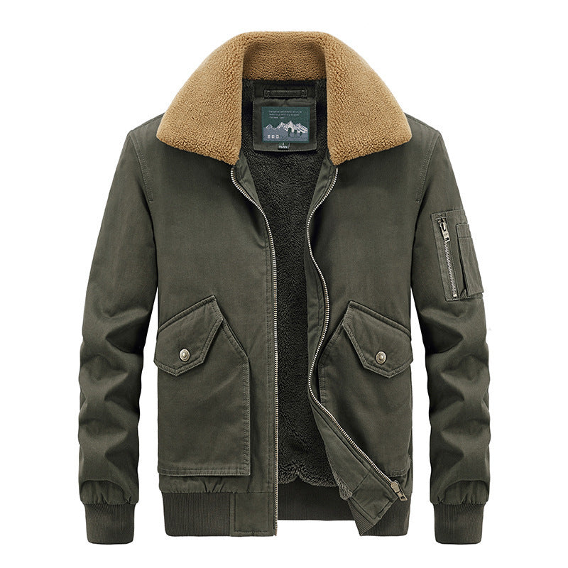 Herren Aviator-Blouson mit Sherpa-Kragen und Thermo-Teddyfutter Shop Nory