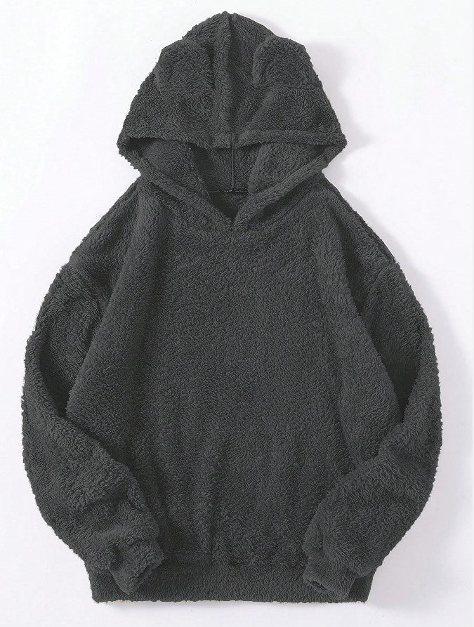 Damen nan kuscheliger Teddy-Hoodie mit Ohren, elastischem Bund und extra weichem Plüsch Shop Nory