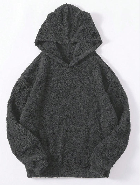Damen nan kuscheliger Teddy-Hoodie mit Ohren, elastischem Bund und extra weichem Plüsch Shop Nory
