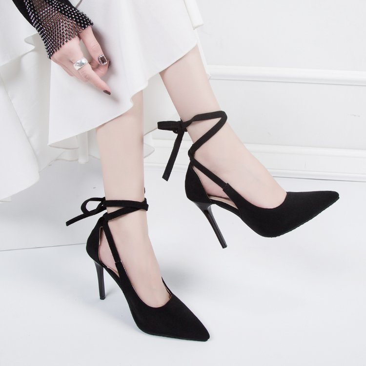 Damen High-Heels mit transparentem Knöchel