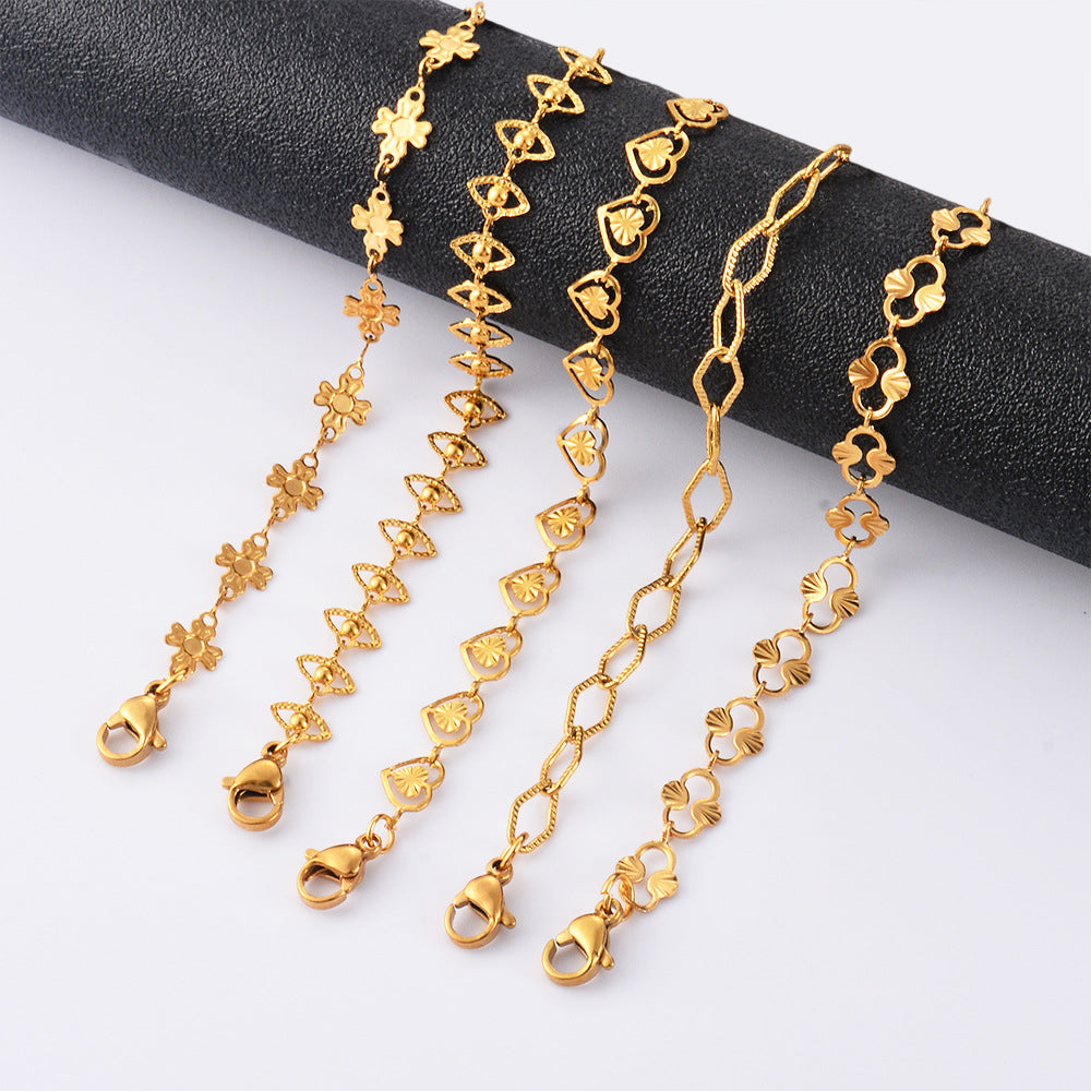 Damen Schlüsselarmband aus hochwertigem Edelstahl mit filigranem Design Shop Nory