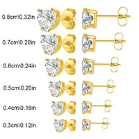 Herz-Ohrstecker 5 mm