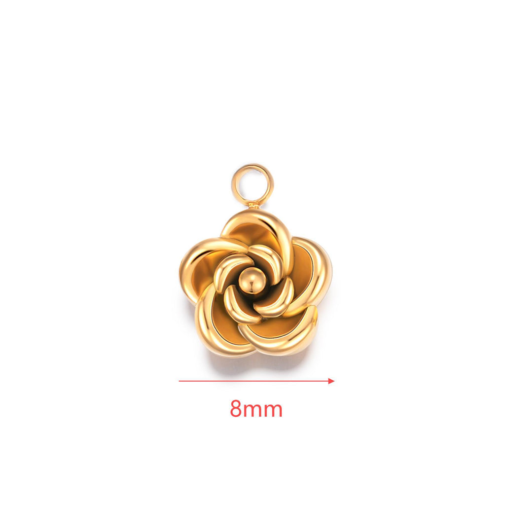 Damen Anhänger in Blumenform aus hochwertigem Metall Shop Nory