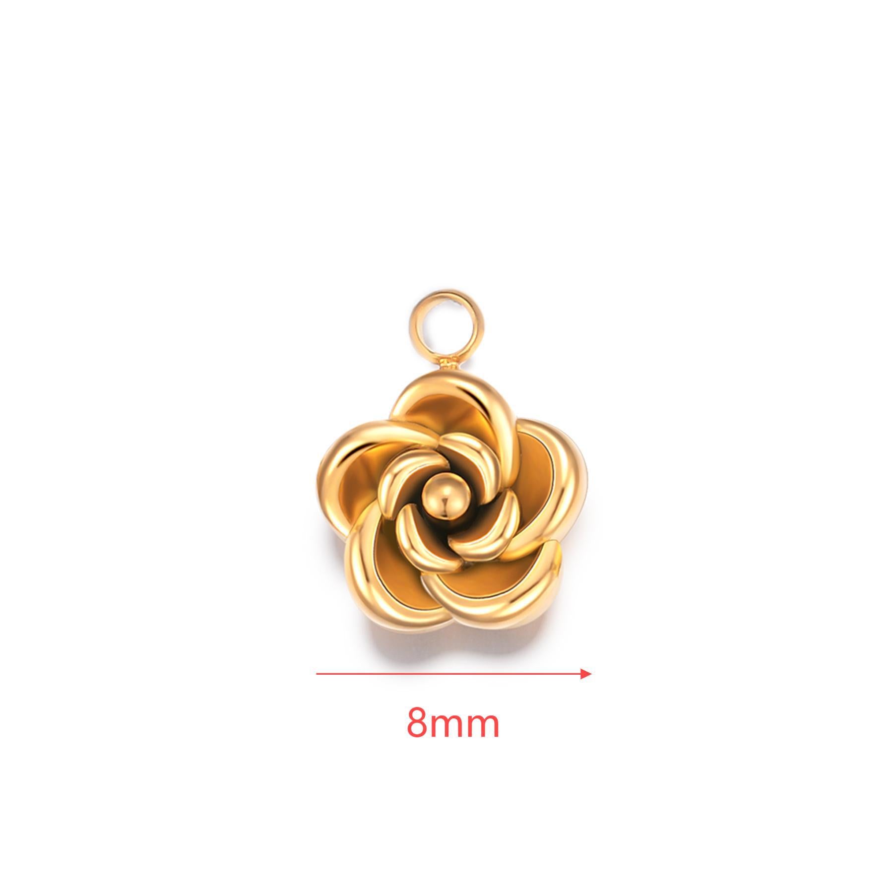 Damen Anhänger in Blumenform aus hochwertigem Metall Shop Nory
