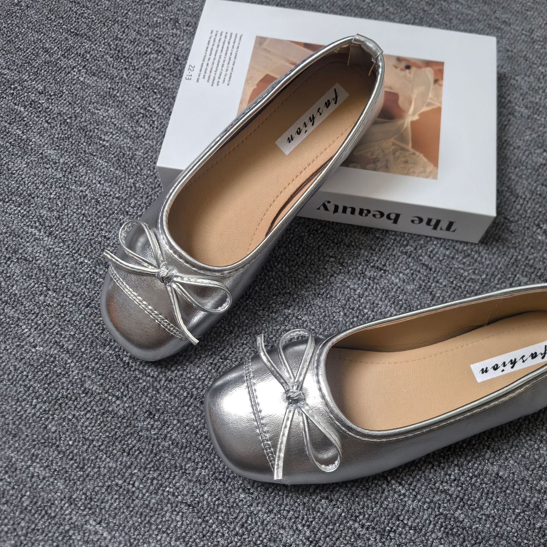 Damen Ballerinas mit elegantem Schleifen-Detail und softem Innenfutter