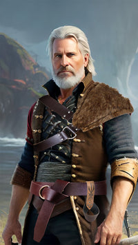 Braun (Schwarzer Lederriemen rechts)