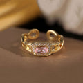 Damen Offener Ring mit elegantem Design und strahlendem Zirkonia Shop Nory