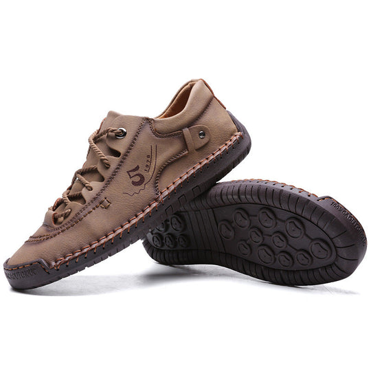Damen bequeme Freizeitschuhe aus hochwertigem Leder mit rutschfester Sohle