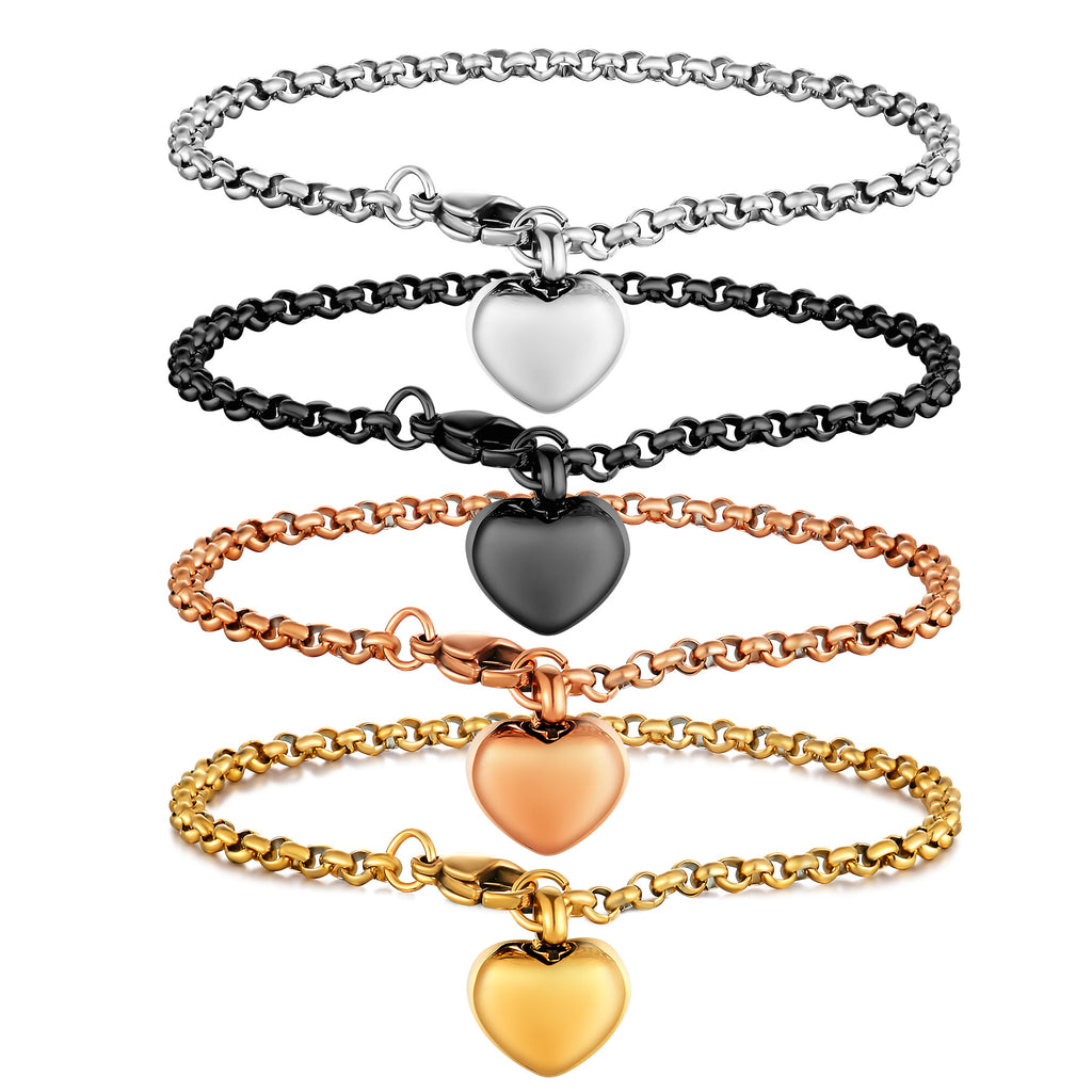 Damen Schmuckarmband mit Herzenanhänger Shop Nory