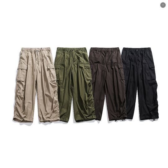 Damen Weite Cargo‑Culotte mit elastischem Tunnelzugbund und Saumkordel Shop Nory
