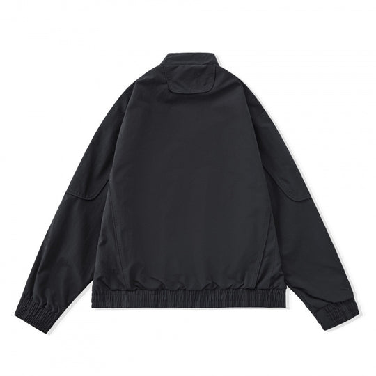 [Unisex] Leichte Boxy-Übergangsjacke mit Stehkragen, Raglanärmeln und Reißverschlusstaschen Shop Nory