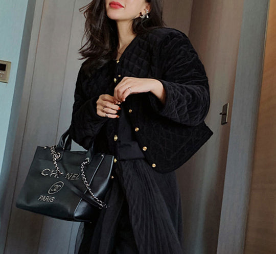 Damen Gemusterte Steppjacke Shop Nory