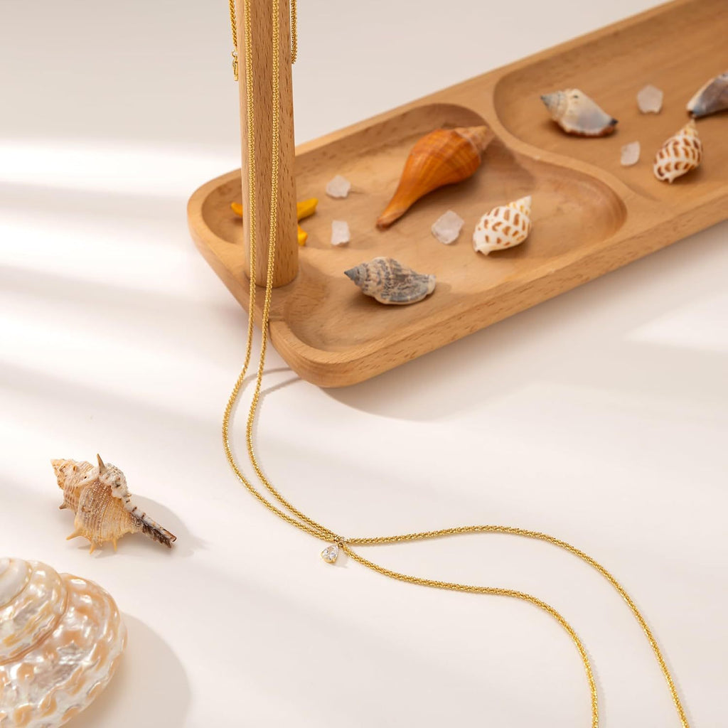 Damen Fußkettchen mit funkelndem Anhänger und elegantem Gliederdesign Shop Nory
