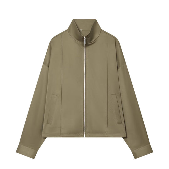 Damen Boxy-Zipjacke aus technischem Stretch mit Stehkragen Shop Nory