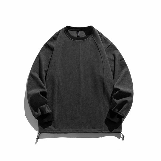 Herren Rippsweatshirt mit Tunnelzug und Raglanärmeln Shop Nory