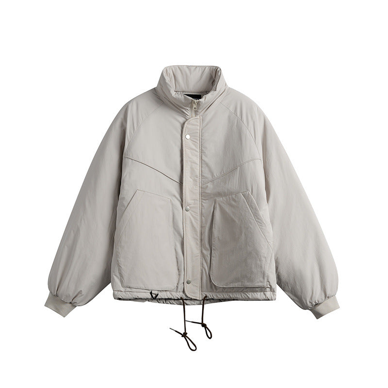 Unisex Kurz geschnittene boxy-wattierte Jacke mit Tunnelzug und Raglanärmeln Shop Nory