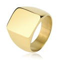 Damen Hochwertiger Goldring mit quadratischem Design Shop Nory
